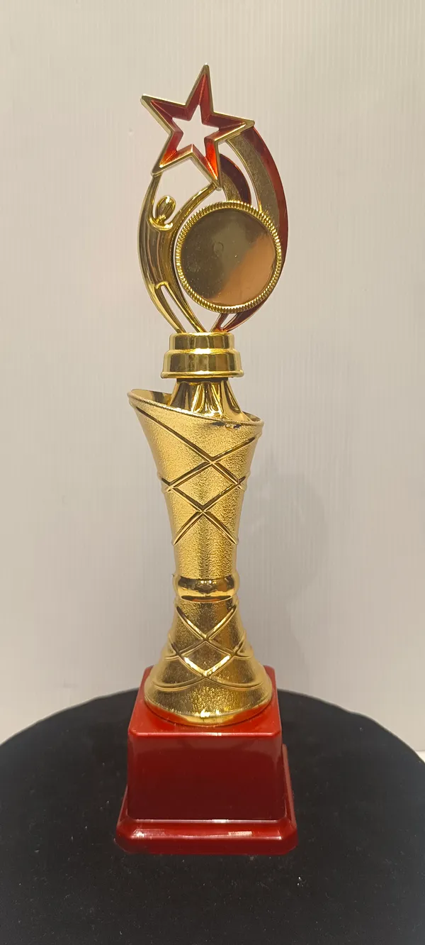 Red_&_Golden_Plastic_Trophy_For_Corporate_Award_,_Star_Trophy_,_Sports_Trophy