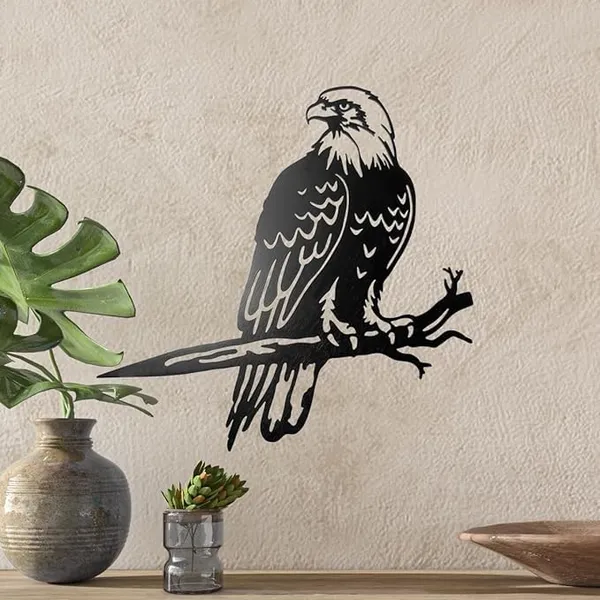 Black_Eagle_Decor_Metal_Birds_Yard_Decor_Yard_Art_Outdoor_Tree_Eagle_Statue_Outdoor_Metal_Bird_Wall_Art_Bald_Eagle_Wall_Decor_Statue_(30X30X15_Cm)