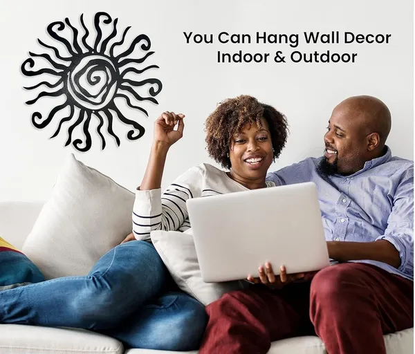 Black_Wacky_Sun_Metal_Wall_Art_|_47L_X_47W_Cm