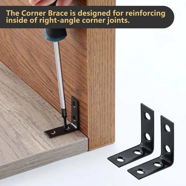 Black_Stainless_Steel_Hardware_L_Corner_Brace_Sets_1-1/2_Inch_With_Screws_|_20_Pcs_Bracket_80_Pc_Screws