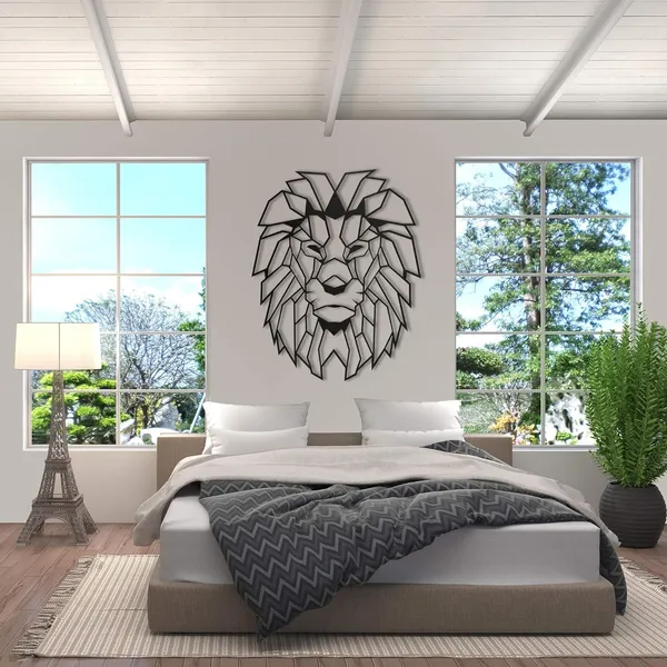 Black_Metal_Lion_Wall_Decor_|_55L_X_40W_Cm
