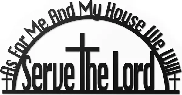 Black_As_For_Me_And_My_House_Sign_Metal_Bible_Verses_Wall_Decor_|_40_X_20_Cm