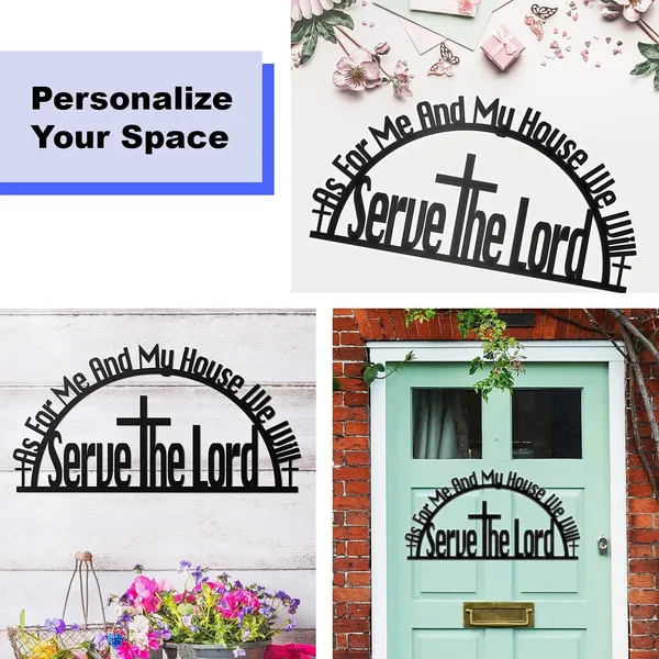 Black_As_For_Me_And_My_House_Sign_Metal_Bible_Verses_Wall_Decor_|_40_X_20_Cm