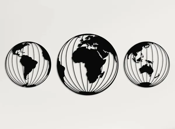 Black_Three_Round_Metal_World_Map_Globes_Wall_Art_|_35L_X_35W_Cm