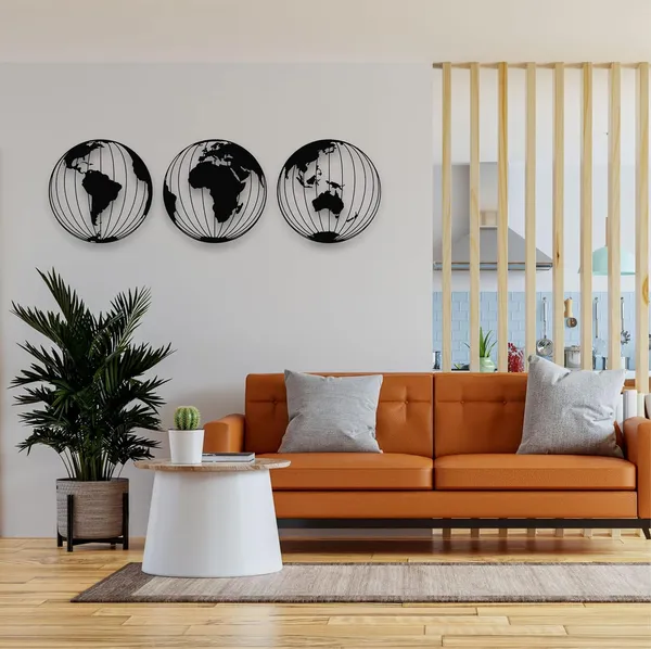 Black_Three_Round_Metal_World_Map_Globes_Wall_Art_|_35L_X_35W_Cm