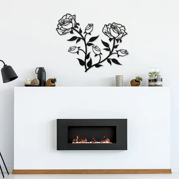 Black_Rose_Flower_Wall_Decor_|_23L_X_38W_Cm
