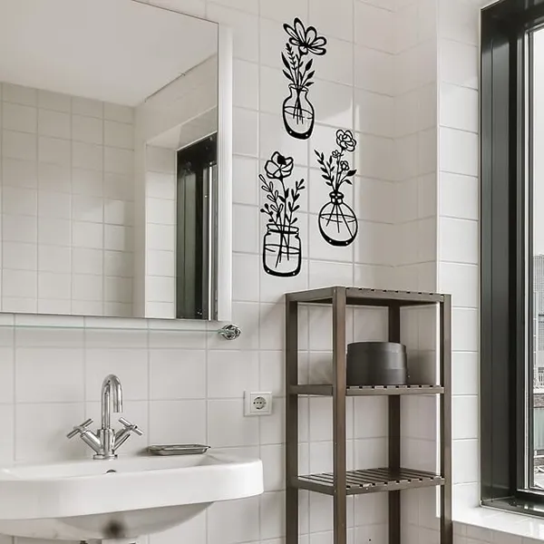 Black_3_Pieces_Metal_Flowers_Wall_Decor_|_38L_X_15W_Cm