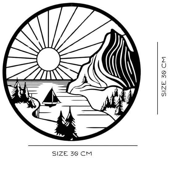 Black_Mountain_Scene_Metal_Wall_Decor_|_30L_X_30W_Cm