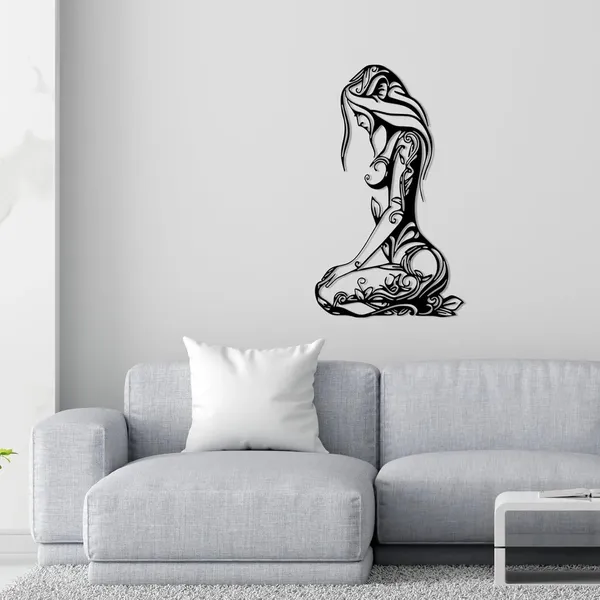 Black_Metal_Woman_Wall_Decor_|_60X_35_Cm
