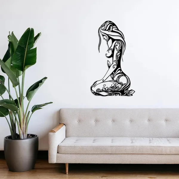 Black_Metal_Woman_Wall_Decor_|_60X_35_Cm