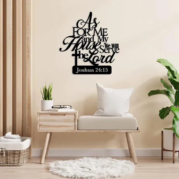 Black_As_For_Me_And_My_House_We_Will_Serve_The_Lord_Wall_Sign,_Christian_Metal_Wall_Art,_Religious_Decor,_Bible_Verse_Sign,_Gift_For_Christians_(45X43X15_Cm)