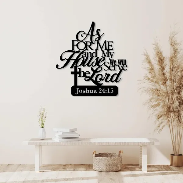 Black_As_For_Me_And_My_House_We_Will_Serve_The_Lord_Wall_Sign,_Christian_Metal_Wall_Art,_Religious_Decor,_Bible_Verse_Sign,_Gift_For_Christians_(45X43X15_Cm)