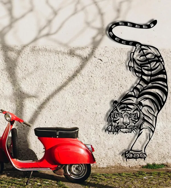 Black_Tiger_Metal_Wall_Art,_Metal_Wall_Decor,_Year_Of_The_Tiger,_Wildlife_Wall_Art,_Above_Bed_Decor,_Housewarming_Gift,_Man_Cave_Gift
