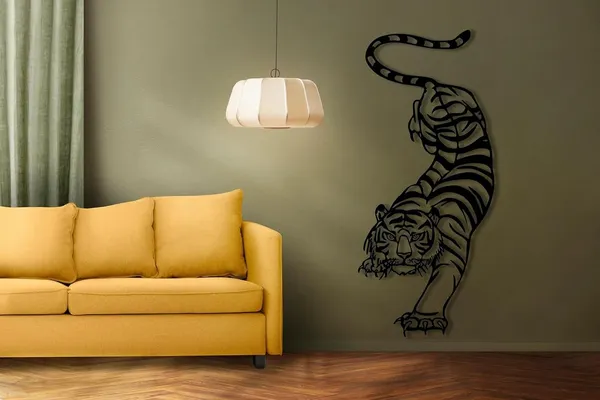 Black_Tiger_Metal_Wall_Art,_Metal_Wall_Decor,_Year_Of_The_Tiger,_Wildlife_Wall_Art,_Above_Bed_Decor,_Housewarming_Gift,_Man_Cave_Gift