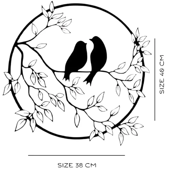 Black_Stylish_Iron_Bird_On_Tree_Branch_Wall_Art_|_40L_X_38W_Cm
