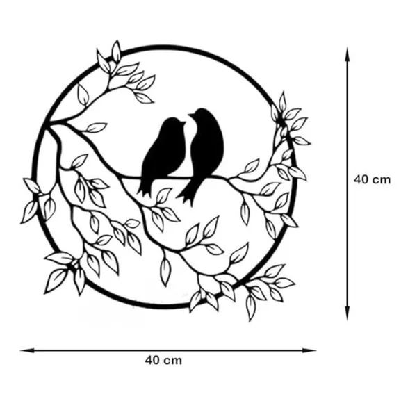 Black_Stylish_Iron_Bird_On_Tree_Branch_Wall_Art_|_40L_X_38W_Cm