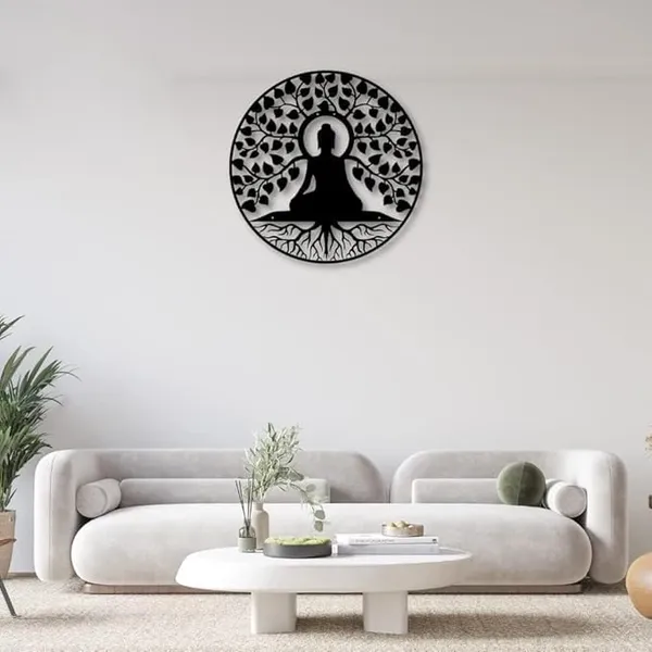 Black_Buddha_Round_Wall_Art,_Powder_Coated_Wall_Art,_Iron_Laser_Cut_Frame_Wall_Decoration_Cutout,_Hanging_-_Home,_Bedroom,_Living_Area,_Office,_Cafe_Decor_(40X40X15_Cm)