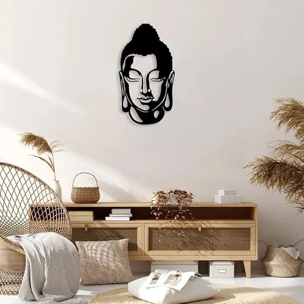 Black_Metal_Buddha_Sculpture_Wall_Art_|_54L_X_20W_Cm