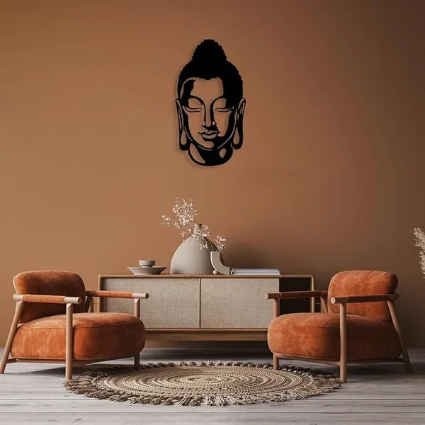Black_Metal_Buddha_Sculpture_Wall_Art_|_54L_X_20W_Cm