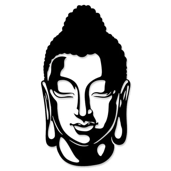 Black_Metal_Buddha_Sculpture_Wall_Art_|_54L_X_20W_Cm