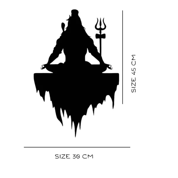 Black_Shiva_Wall_Metal_3D_Wall_Art_|_45L_X_30W_Cm