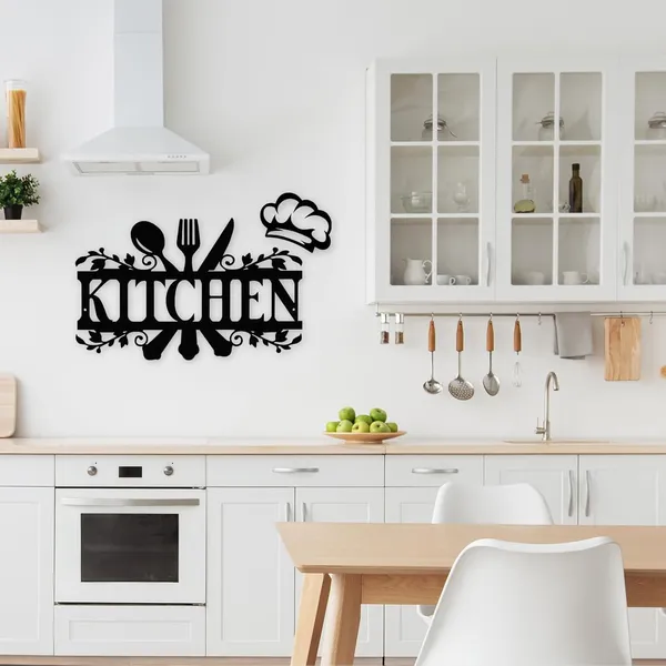 Black_Kitchen_Metal_Sign_Wall_Art_|_35_X_20_X_0.5_Cm