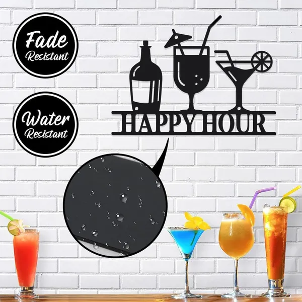 Black_Happy_Hour_Metal_Bar_Sign_|_37L_X_28W_Cm