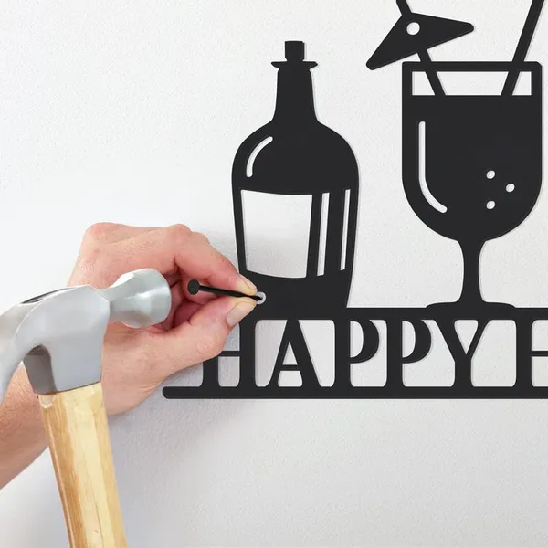 Black_Happy_Hour_Metal_Bar_Sign_|_37L_X_28W_Cm