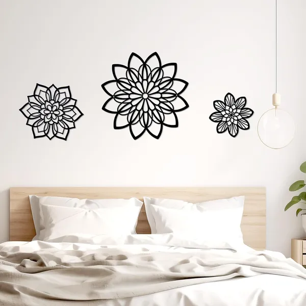 Black_3_Pieces_Metal_Flowers_Wall_Decor_|_30L_X_30W_Cm