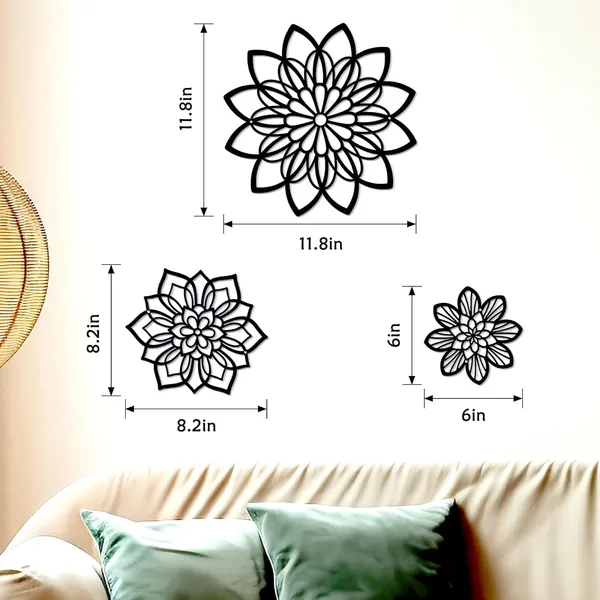 Black_3_Pieces_Metal_Flowers_Wall_Decor_|_30L_X_30W_Cm
