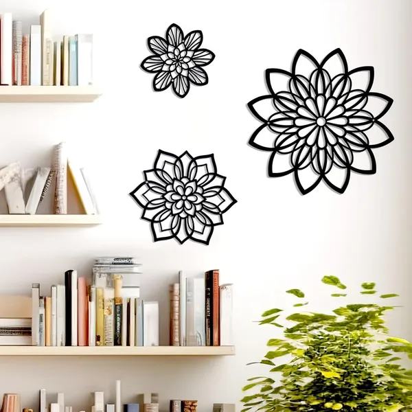 Black_3_Pieces_Metal_Flowers_Wall_Decor_|_30L_X_30W_Cm