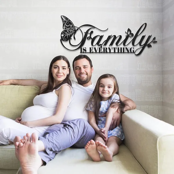 Black_Family_Signs_Metal_Wall_Decor_|_43L_X_17W_Cm