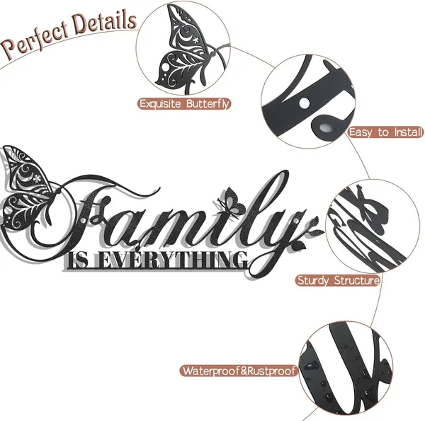 Black_Family_Signs_Metal_Wall_Decor_|_43L_X_17W_Cm