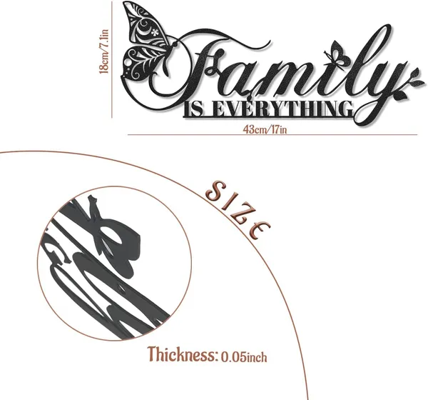 Black_Family_Signs_Metal_Wall_Decor_|_43L_X_17W_Cm