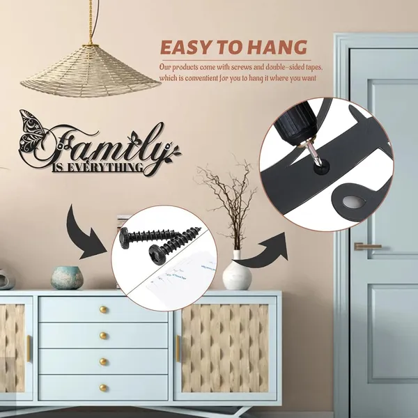 Black_Family_Signs_Metal_Wall_Decor_|_43L_X_17W_Cm
