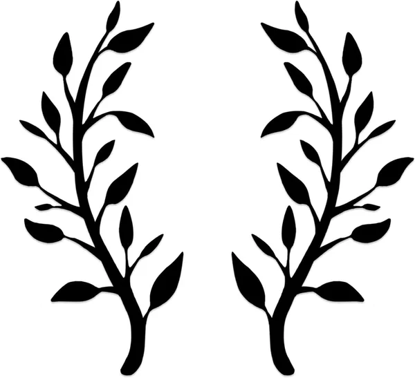 Black_2_Pieces_Metal_Tree_Leaf_Wall_Decor_|_37L_X_18W_Cm