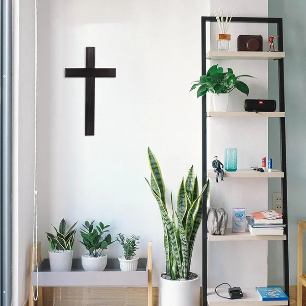 Black_Metal_Cross_Wall_Hanging__Rustic_Jesus_Cross_Decoration,_Wall_Mounted_Christian_Cross_Ornament,_Faith-Based_Home_Decor_For_Weddings,_Parties_&_Meditation_(45X30X15_Cm)