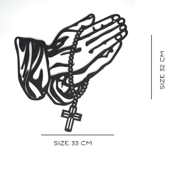 Black_Prayer_Hand_Decoration_Metal_Wall_Art_|_33L_X_32W_Cm