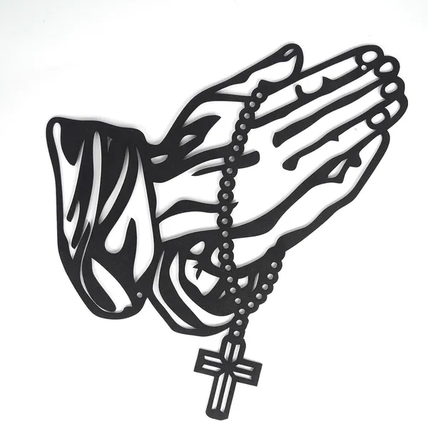 Black_Prayer_Hand_Decoration_Metal_Wall_Art_|_33L_X_32W_Cm
