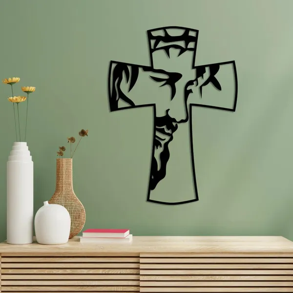 Black_Jesus_On_Cross_Symbol_Metal_Wall_Art_|_50L_X_36W_Cm