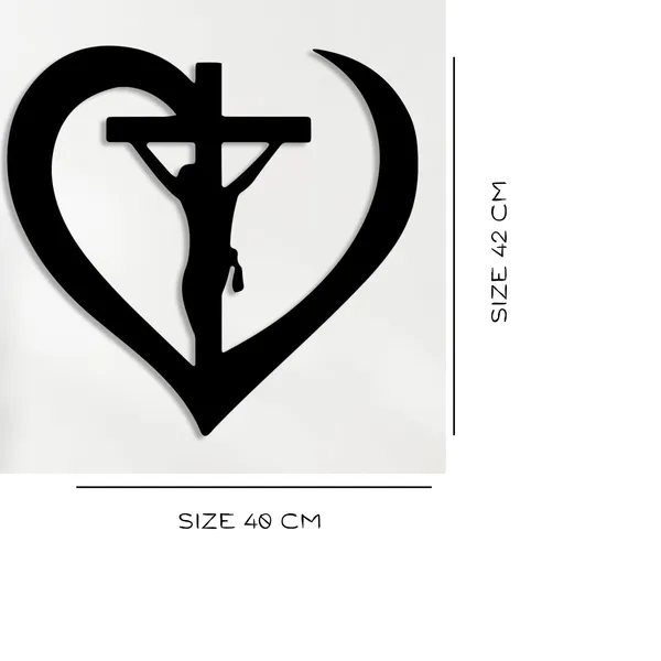 Black_Crucifixion_Of_Jesus_In_Abstract_Heart_Wall_Decor_|_42L_X_40W_Cm