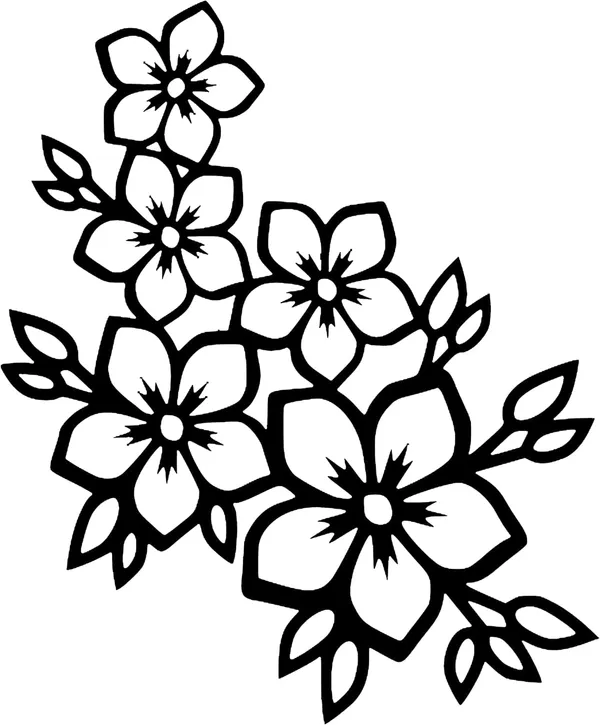 Black_Decorative_Flowers_Wall_Art_|_30L_X_30W_Cm