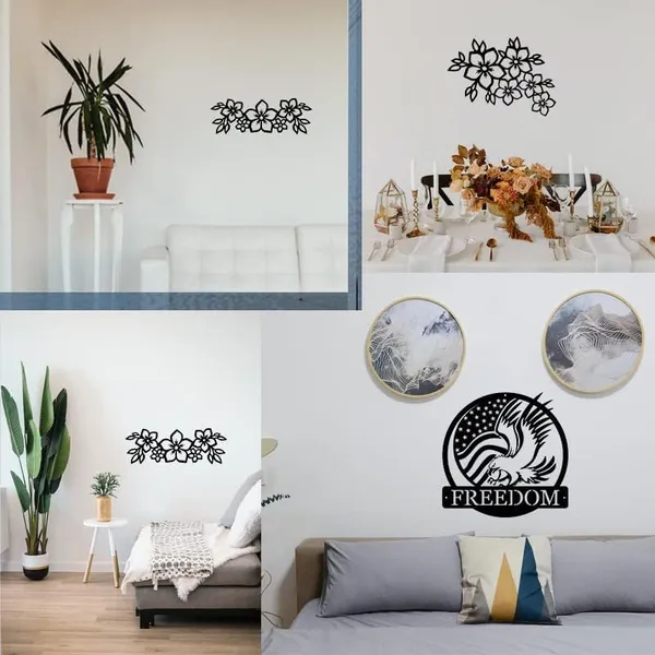 Black_Decorative_Flowers_Wall_Art_|_30L_X_30W_Cm