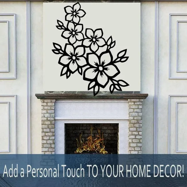 Black_Decorative_Flowers_Wall_Art_|_30L_X_30W_Cm