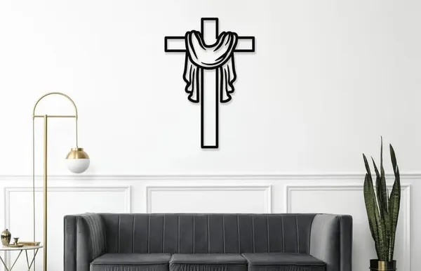 Black_Cross_Metal_Wall_Art_|_50L_X_34W_Cm