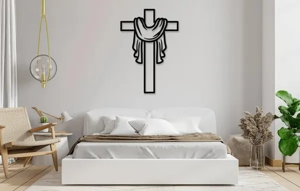 Black_Cross_Metal_Wall_Art_|_50L_X_34W_Cm
