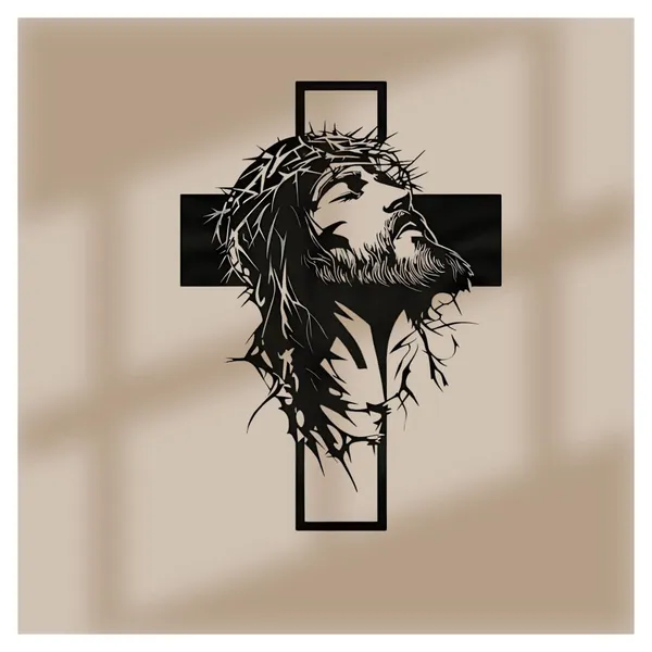 Black_Metal_Wall_Art,_Metal_Jesus_Wall_Decor,_Metal_Jesus_And_The_Cross_Decor,Large_Jesus_Metal_Wall_Art,_Christian_Home_Decor,_Jesus,_The_Cross_(57X43X15_Cm)