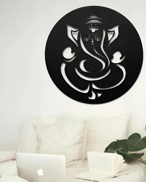 Black_Ganeshas_Grace_Metal_Wall_Art_|_50L_X_50W_Cm