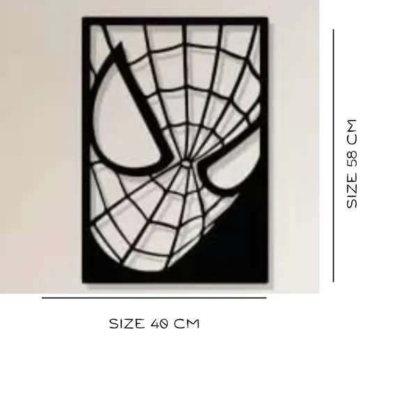Black_Spiderman_Metal_Wall_Art_|_58L_X_40W_Cm