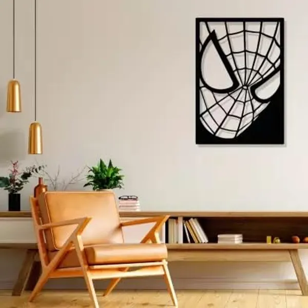 Black_Spiderman_Metal_Wall_Art_|_58L_X_40W_Cm